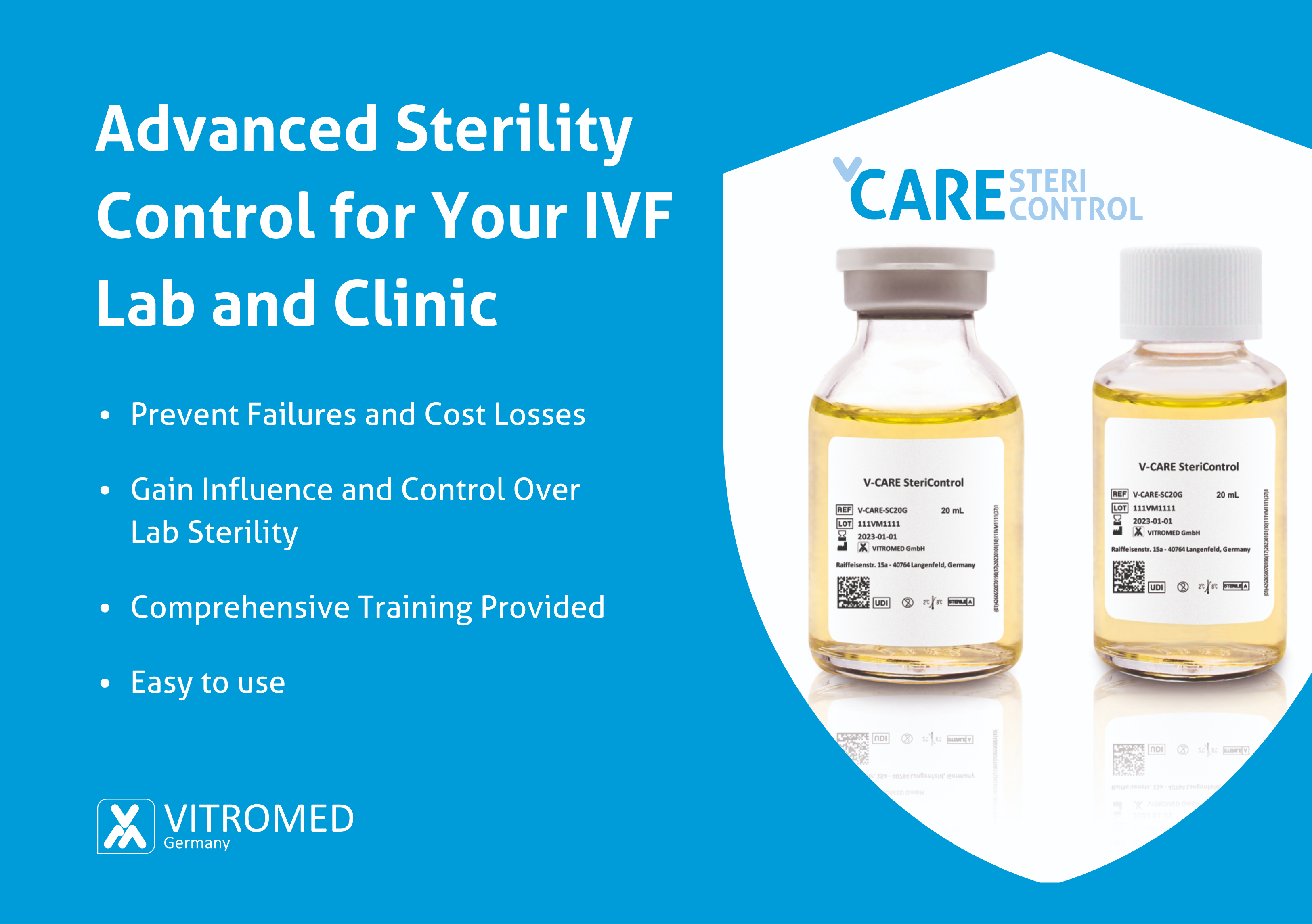 V-CARE STERICONTROL promo flyer